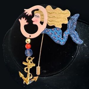 Mermaid Brooch-whimsical-statement Jewelry